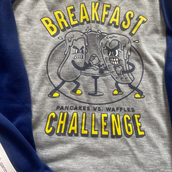 NWT  Kids 100% Recycled Graphic Raglan PJ Set, sz 6 - Picture 2 of 6